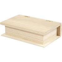 Creativ Company Houten boek doos, 14x9x4cm - thumbnail