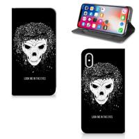 Mobiel BookCase Apple iPhone Xs Max Skull Hair - thumbnail