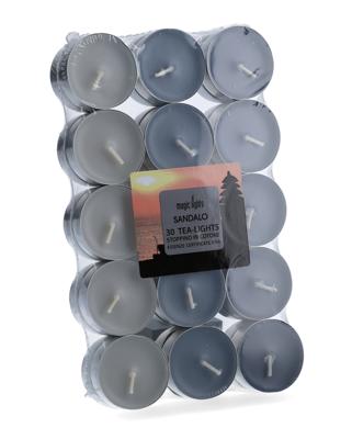 Geurkaarsen Magic Lights Sandelhout (30 Stuks)
