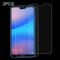 2 stuks voor Huawei P20 Lite 0 26 mm 9H oppervlaktehardheid 2.5D explosieveilige getemperd glas scherm Film - thumbnail