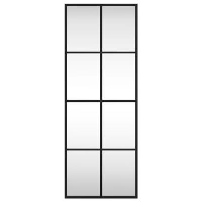VidaXL Wandspiegel rechthoekig 30x80 cm ijzer zwart