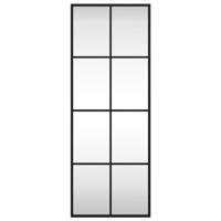 VidaXL Wandspiegel rechthoekig 30x80 cm ijzer zwart - thumbnail