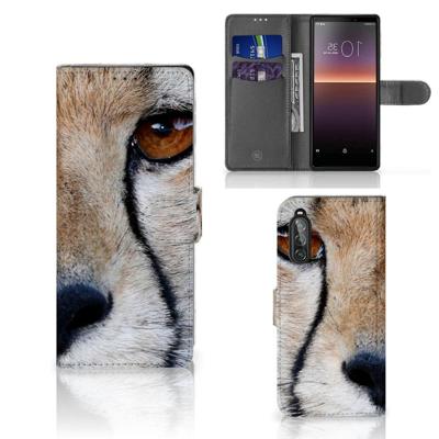 Sony Xperia 10 II | Telefoonhoesje | Met pasjeshouder | Cheetah