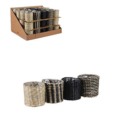 Veelzijdige mand Mica Decorations Alexis vlechtwerk 10 x 9 cm