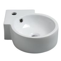 BWS Keramische Hoek Fontein Luna Wit - thumbnail