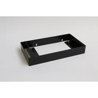 INK Fonteinframe Jazz XS Staal Met Handdoekhouder Links Mat Zwart 36x20x5 cm - thumbnail