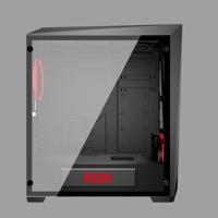 Thor 320 - Midtowermodel - ATX - geen voeding - zwart - USB/Audio - thumbnail