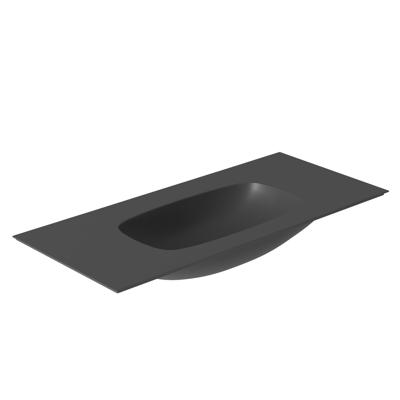 Wastafel Salenzi Nur 102x46 cm Keramiek Mat Zwart zonder kraangat (incl. bijpassende afvoerplug) Wastafel Salenzi Nur 102x46 cm Keramiek Mat Zwart zonder kraangat (incl. bijpassende afvoerplug)