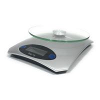 HI keukenweegschaal digitaal zilverkleurig - thumbnail