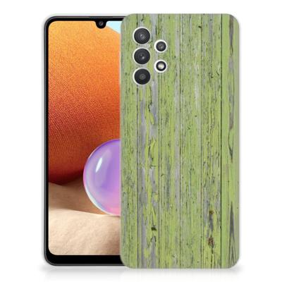 Samsung Galaxy A32 4G | A32 5G Enterprise Editie | Bumper Hoesje | Green Wood