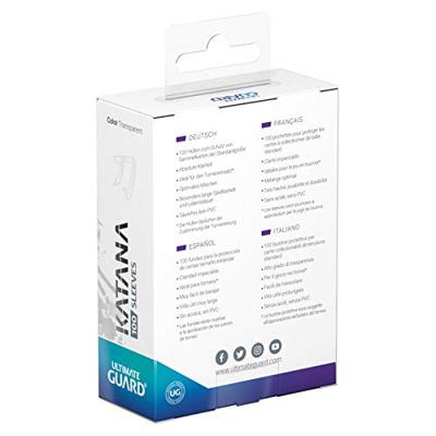 Ultimate Guard Katana Sleeves Standard Size (100) - Transparent