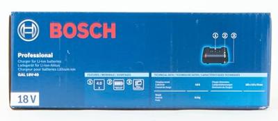 Bosch Blauw GAL 18V-40 acculader voor 14,4v-18v accu&apos;s - 1600A019RJ - thumbnail