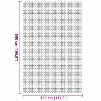 Tenttapijt Blauw 500 × 350 cm Polyester