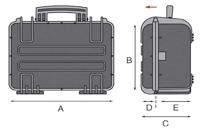 GT-Line GT 52-21 PEL | Waterdichte gereedschapskoffer van polypropyleen | 2 elastische platformen - GT 52-21 PEL - thumbnail