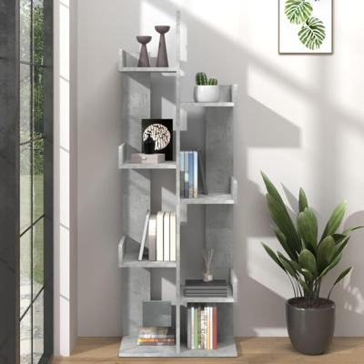 Boekenkast 48x25,5x140 cm spaanplaat betongrijs Boekenkast 48x25,5x140 cm spaanplaat betongrijs