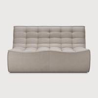 Ethnicraft Modulaire Bank 'N701' Eco, 2-zits, kleur Ecru - thumbnail