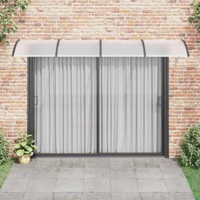 Deurluifel 350x100 cm polycarbonaat zwart