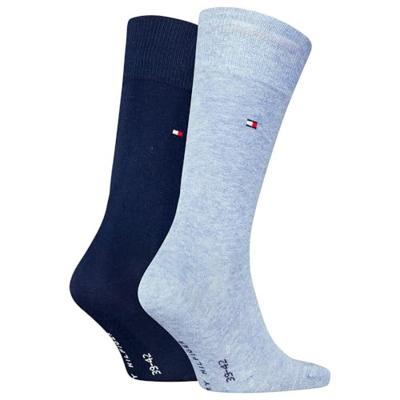 Tommy Hilfiger Sokken Classic Heren 2-pack Light Blue Melange-43/46