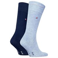 Tommy Hilfiger Sokken Classic Heren 2-pack Light Blue Melange-43/46 - thumbnail