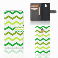 Nokia 3.1 (2018) | Telefoon Hoesje | Zigzag Groen - thumbnail