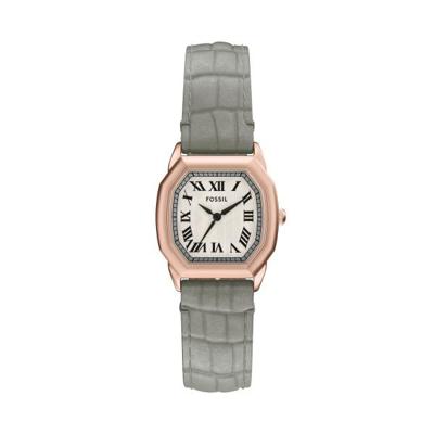 Horlogeband Fossil ES5435 Leder Grijs 16mm