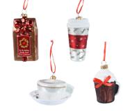 Ornament glas l5.5b5.5h10 cm a4 kerst Decoris - Decoris - thumbnail