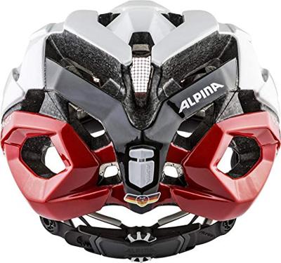 Olympic Sportswear Alpina sports tour helm valparola 51-56 wit/rood - thumbnail