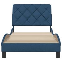 Bedframe zonder matras 80x200 cm stof blauw - thumbnail