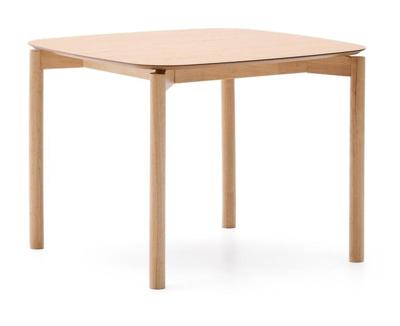 Kave Home Eettafel 'Indara' Essen en rubberhout, 100 x 100cm Kave Home Eettafel 'Indara' Essen en rubberhout, 100 x 100cm