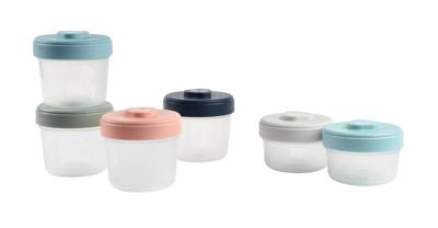 BEABA Set 1ste leeftijd 6 porties clip - (2x90ml + 4x150ml)