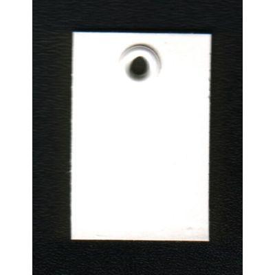 Tapijtkaartje 25x32 mm met kunststof oog