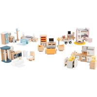 VIGA meubilair voor poppenhuis, afm 2x2x7,5 cm, 40 onderdelen/ 1 set - thumbnail
