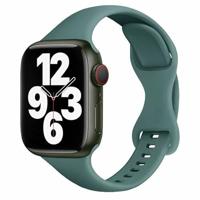 By Qubix - Sportbandje Slim Fit - Groen - Compatible met Apple Watch 44mm / 45mm / 46mm / 49mm - Compatible Apple watch bandjes - thumbnail