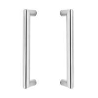 Intersteel Deurgrepen set recht-90 graden 200mm geborsteld RVS - thumbnail