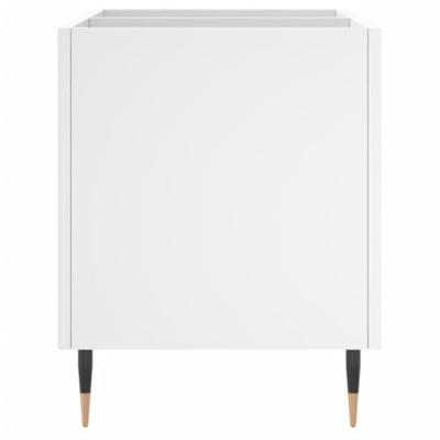 Platenkast 74,5x38x48 cm bewerkt hout wit
