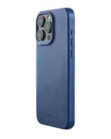 Mujjo Leather Case met MagSafe iPhone 15 Pro Max Blauw - thumbnail