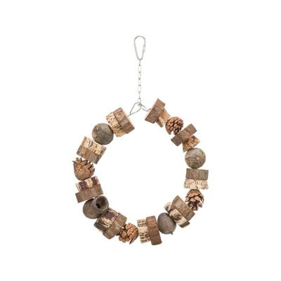 Trixie ringschommel hout / dennenappels naturel Trixie ringschommel hout / dennenappels naturel