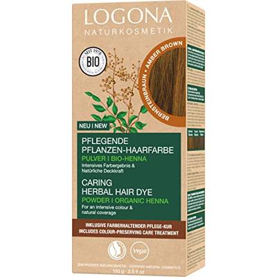 Logona Haarkleur amber bruin 100 Gram