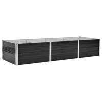 VidaXL Plantenbak verhoogd 240x80x45 cm gegalvaniseerd staal antraciet - thumbnail