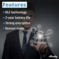 Shelly Shelly BLU RC Button 4 Afstandsbediening, Toets Bluetooth Low Energy - thumbnail