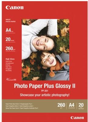 Canon Photo Paper Plus Glossy II PP-201 2311B019 Fotopapier DIN A4 265 g/m² 20 vellen Glanzend