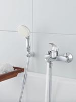 GROHE New Tempesta handdouche met 1 straalsoort Ø10cm 9.5L/min. chroom/wit 27923001 - thumbnail