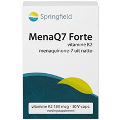 Springfield MenaQ7 Forte vitamine K2 180 mcg 30 Vegetarische capsules