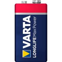 Varta LONGLIFE Max Power 9V Bli 1 9V batterij (blok) Alkaline 640 mAh 9 V 1 stuk(s) - thumbnail