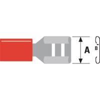 Valueline St-065 Kabelschoen Rood 100 stuks - thumbnail