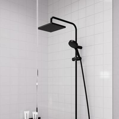 Regendouche set HansGrohe Vernis Shape Showerpipe 230 1 Jet Reno E Mat Zwart - thumbnail