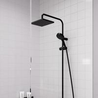 Hansgrohe Regendouche set Vernis Shape Showerpipe 230 1 Jet Reno E Mat Zwart - thumbnail