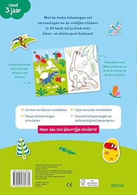 Deltas Kleur- en stickerpret - lieve dino's Deltas Kleur- en stickerpret - lieve dino's