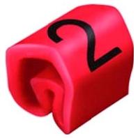 Weidmüller CLI C 02-3 RT/SW 2 MP Markeerring Opdruk 2 Buitendiameter 1.3 tot 3 mm 0252111509 - thumbnail