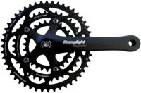 STRONGLIGHT crankstel "impact" crankset strongl.impact 28/38/48t black - thumbnail